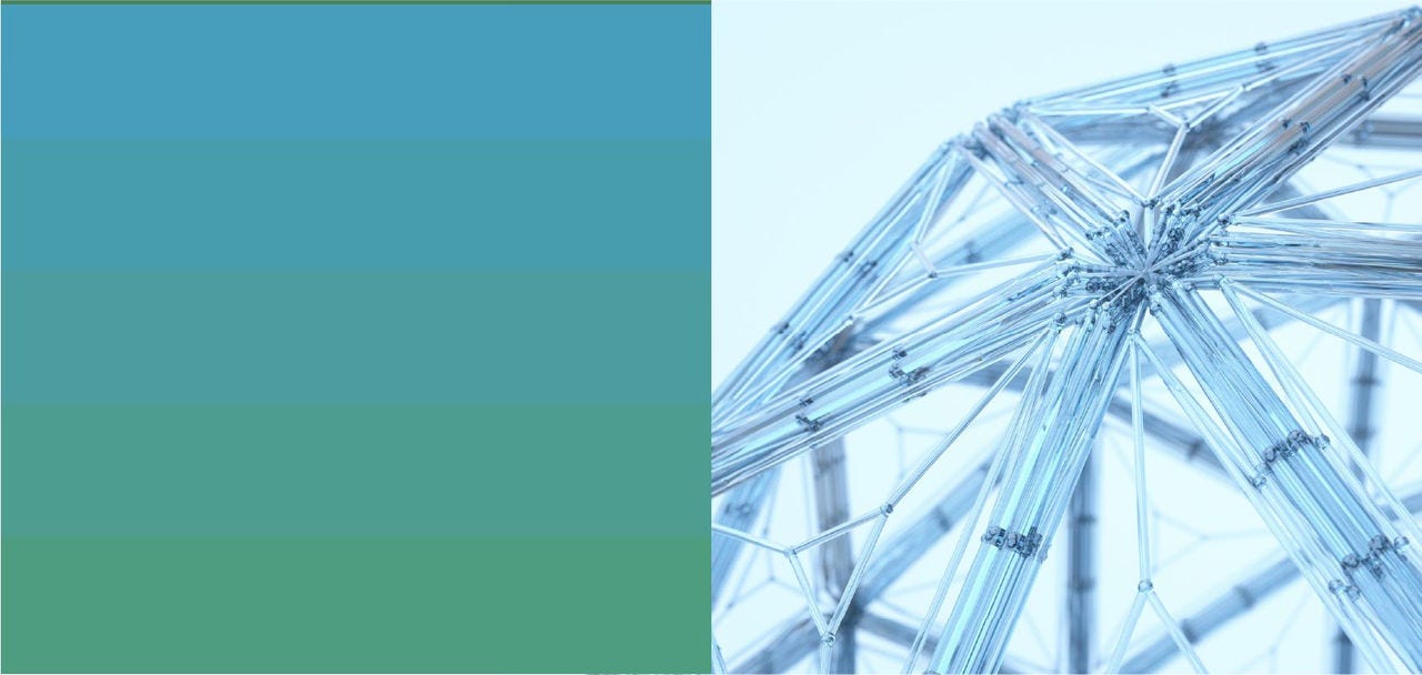 Closeup of a multifaceted glass object